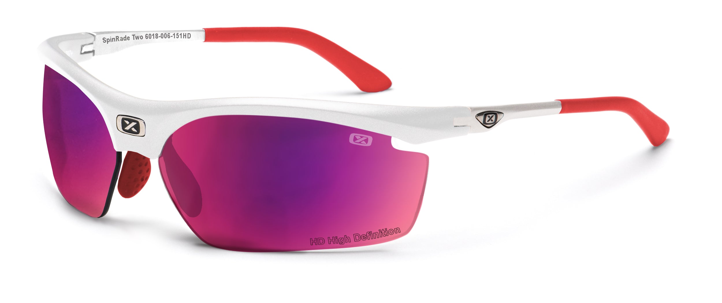 HD לבן עדשה חום Spinrade Two 6018 משקפי