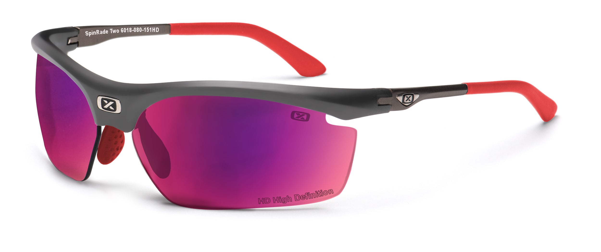 HD אפור עדשה ורוד Spinrade Two 6018 משקפי