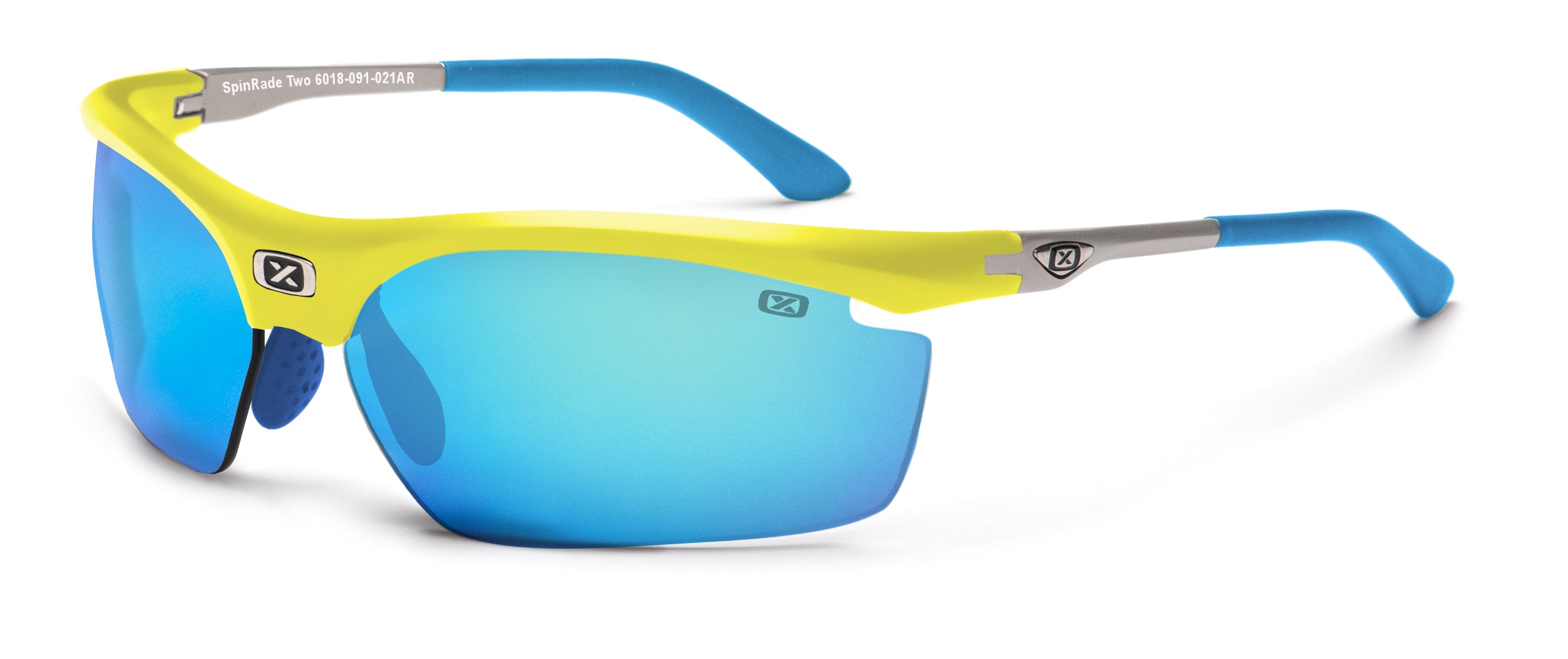 צהוב עדשה מראה כחולה Spinrade Two 6018 משקפי