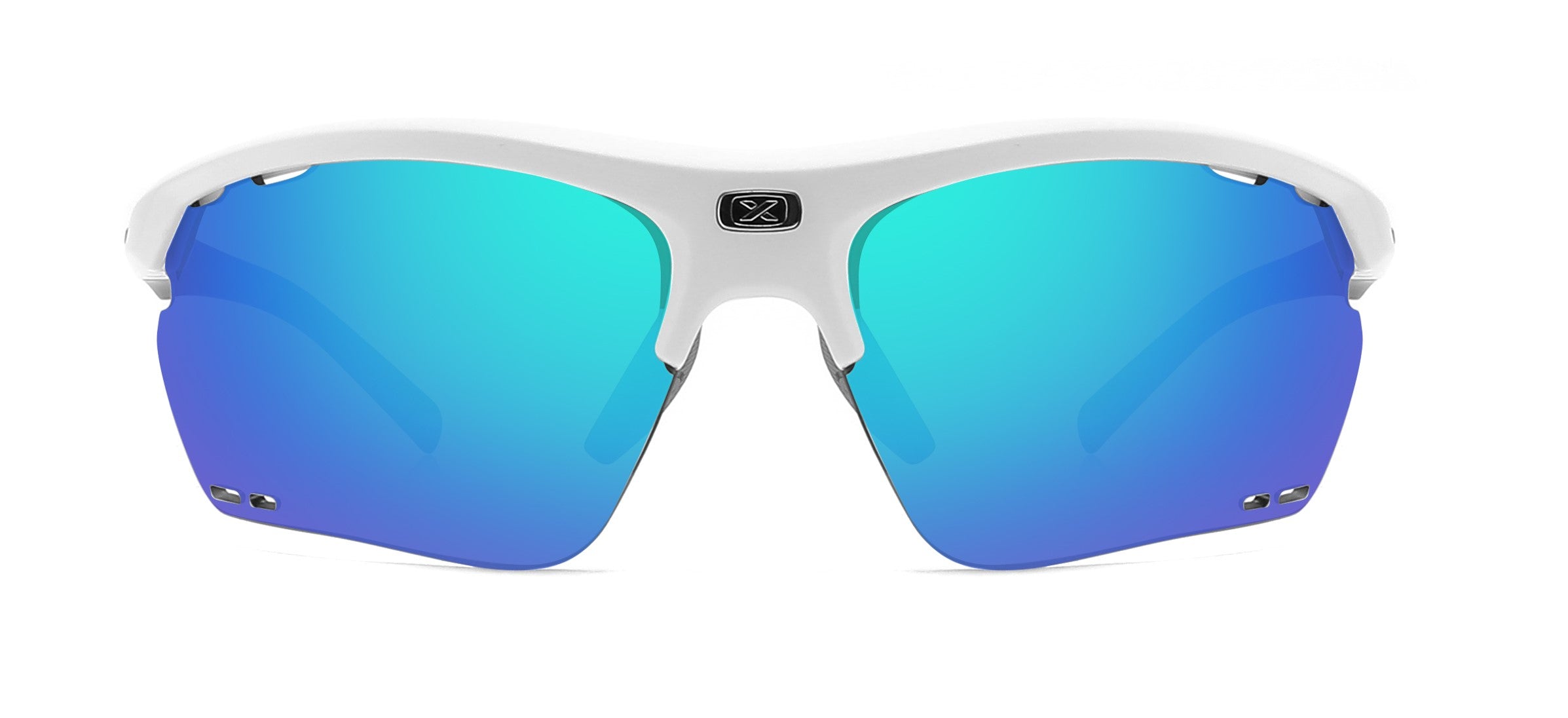 SpinRun 6020 לבן מט עדשה מראה כחולה